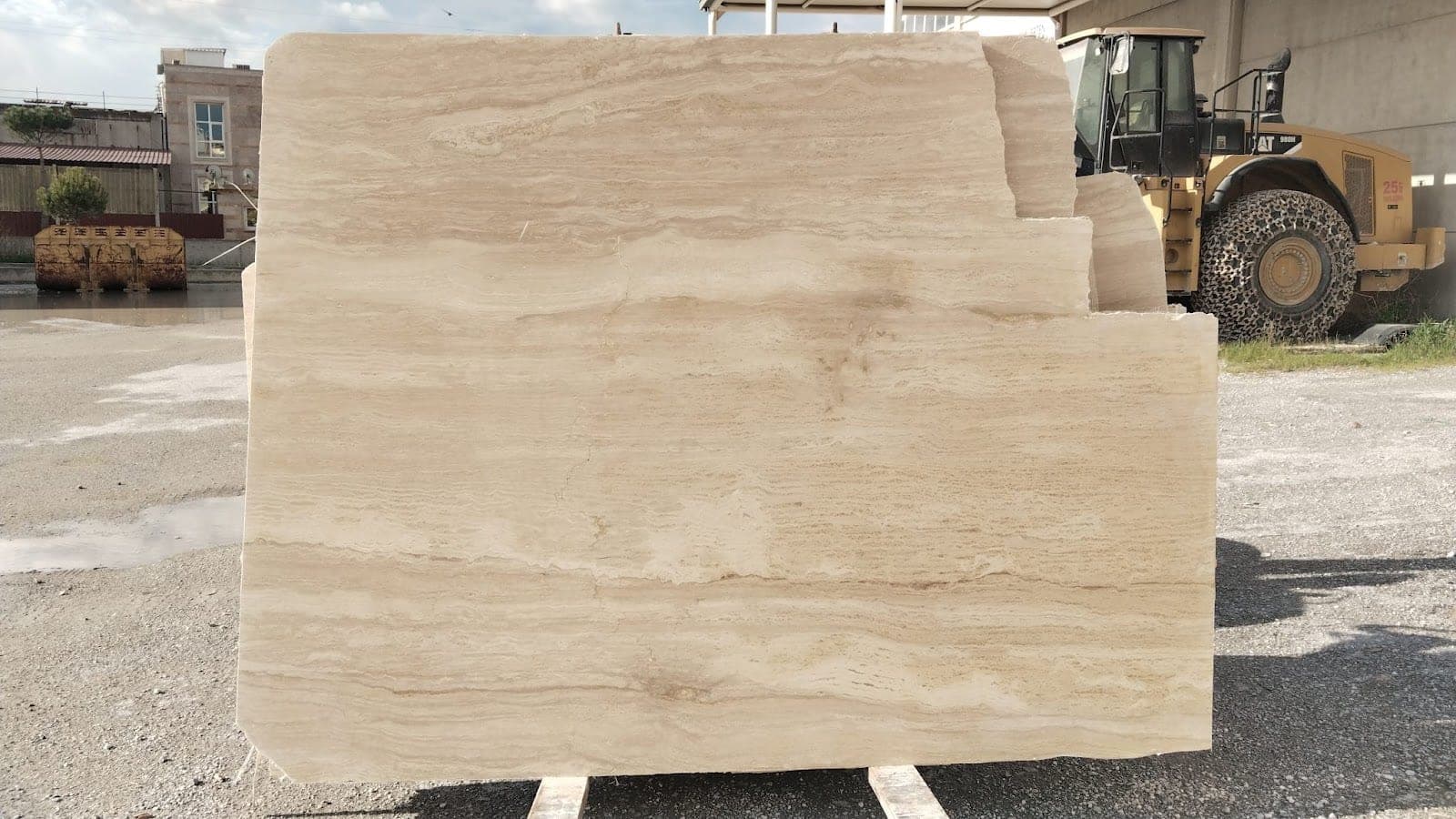 Slab Light vein-cut: lichte vein-cut slab, gezoet en gevuld