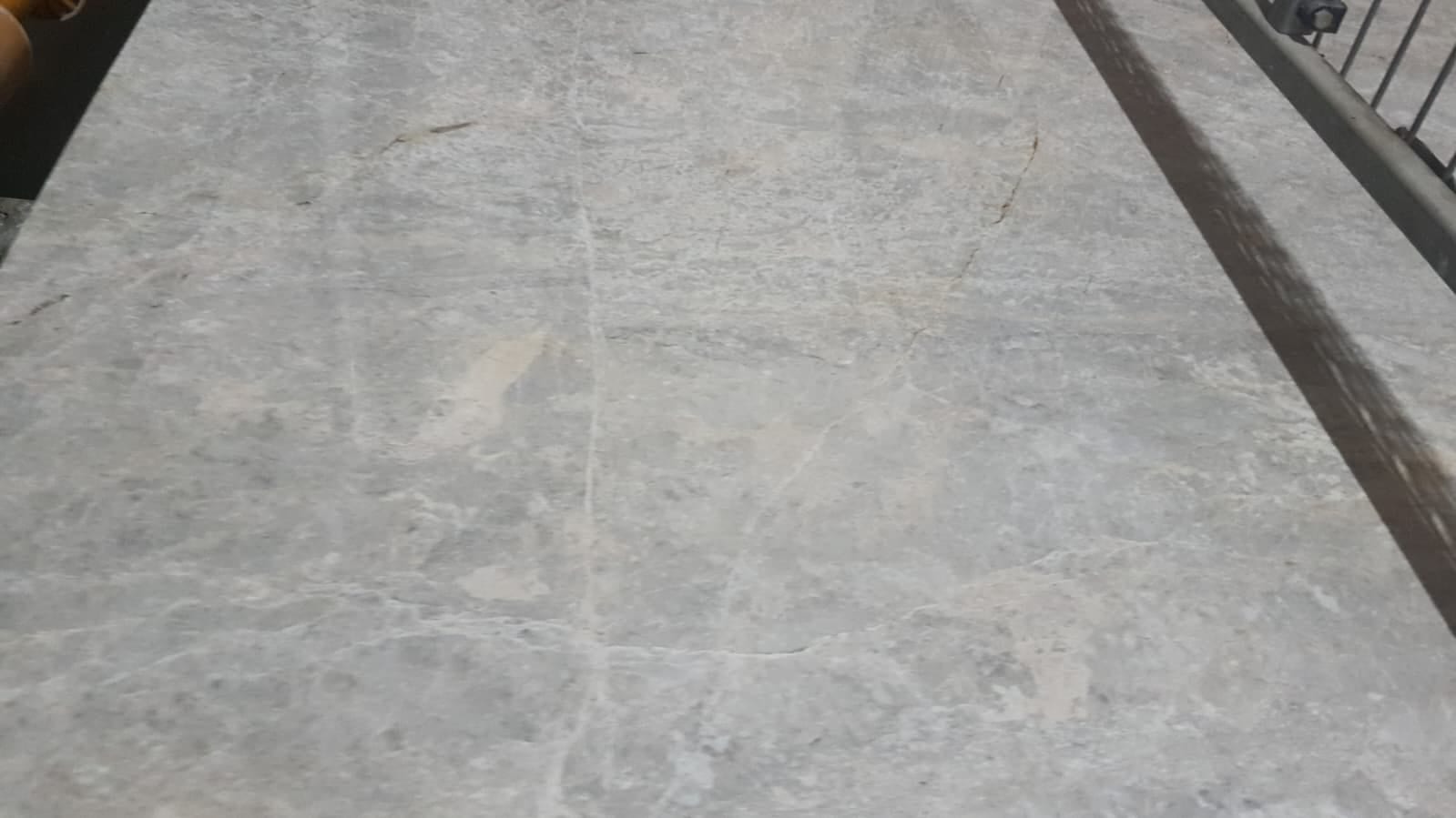 Slab light-beige marble: light-beige marble slab with soft grey figuring, polished